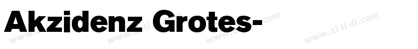 Akzidenz Grotes字体转换